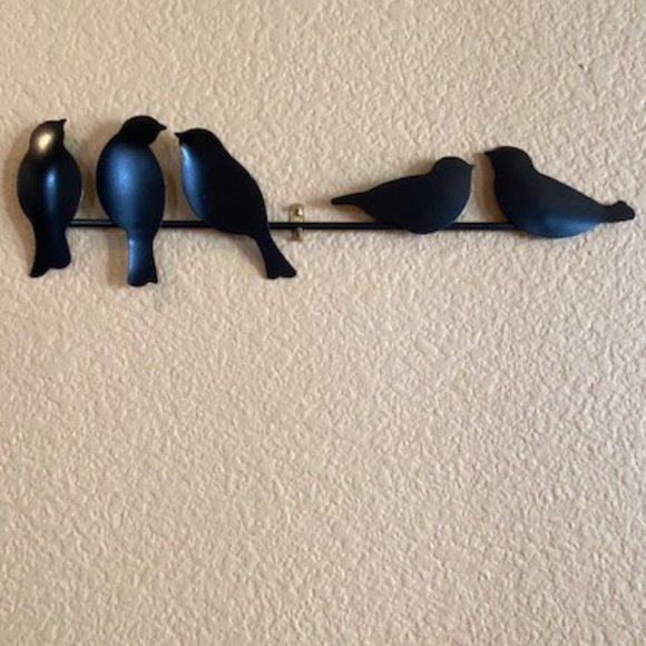 Farmhouse Metal Bird Cutout Birds on Branch Wire Art, Wall Decor - Picture 10 of 14